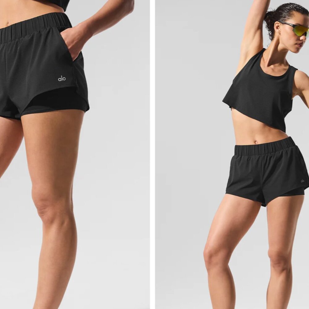 ALO Sport Star Short in Black S - Picture 11 of 11